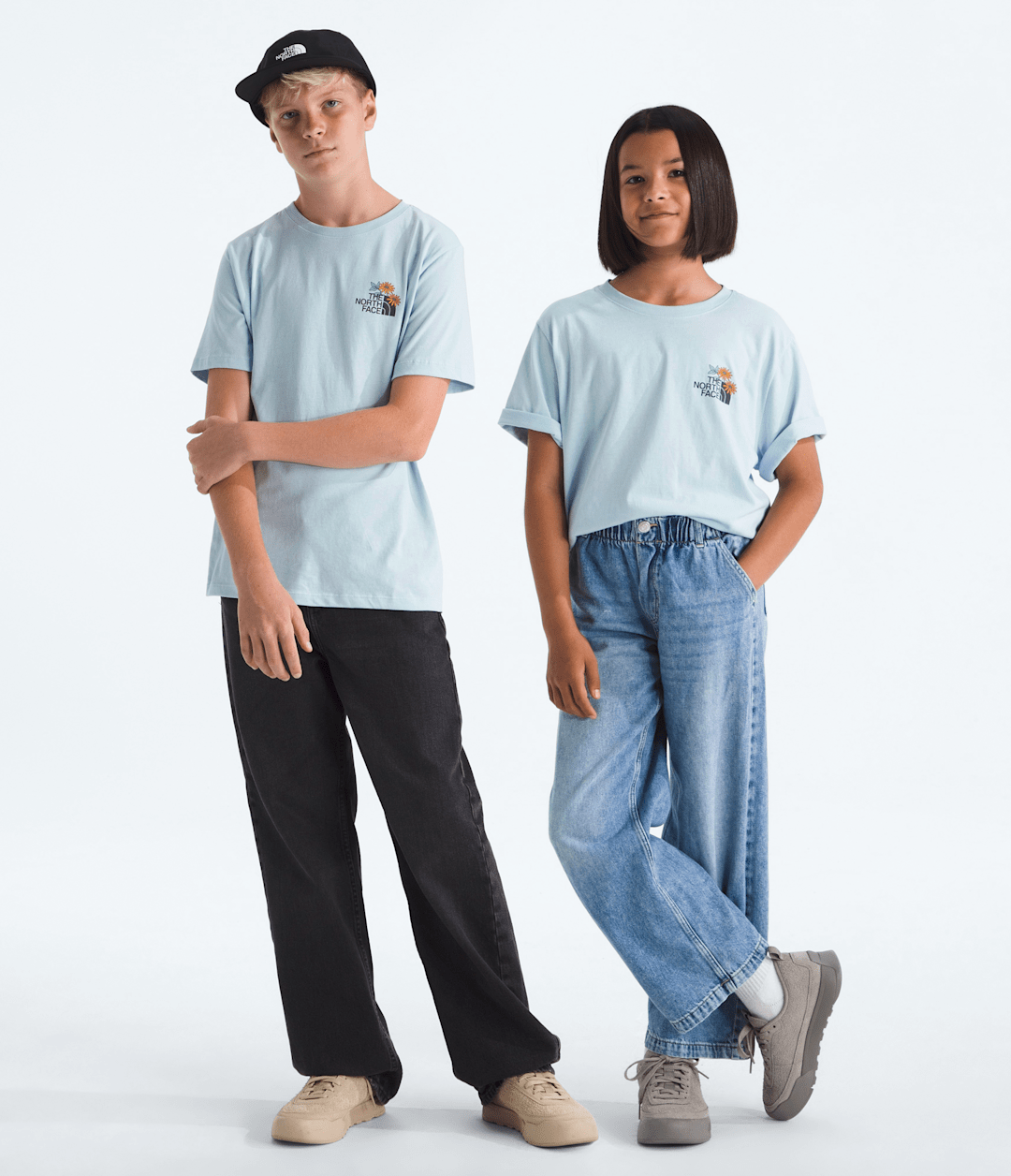 The North Face Boys’ & Girls’ Evolution Flora Short-Sleeve Tee—Graphic