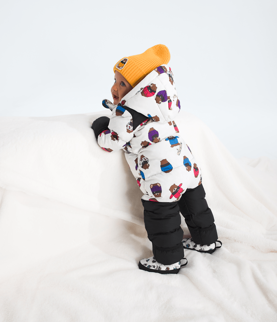 The North Face Baby 1996 Retro Nuptse One-Piece—Print