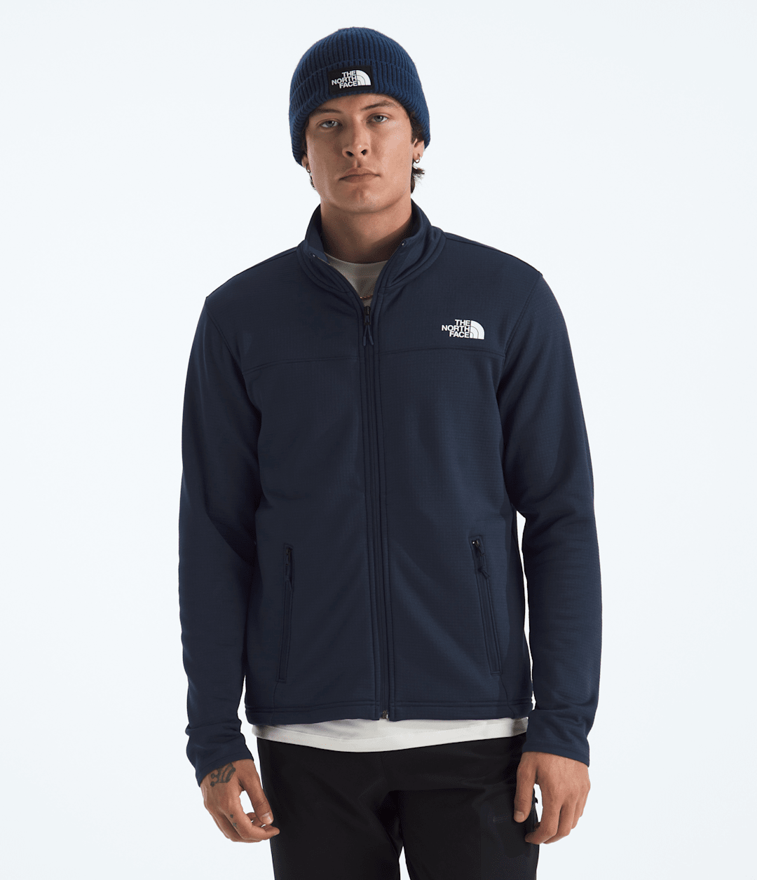 The North Face Men’s Cedar Trail Grid Fleece Full-Zip Jacket
