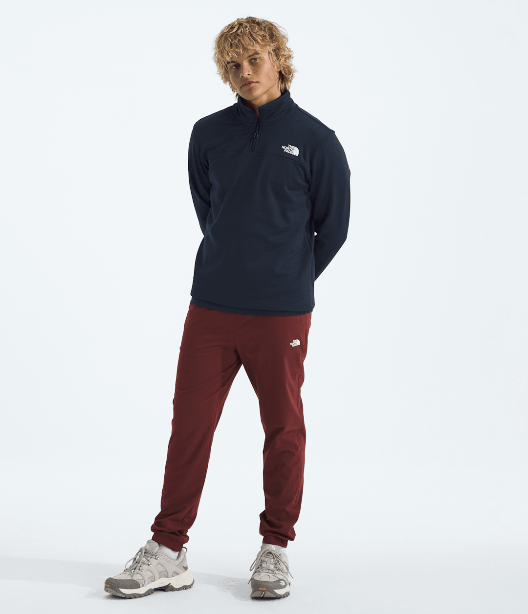 The North Face Men’s Cedar Trail Grid Fleece ¼-Zip