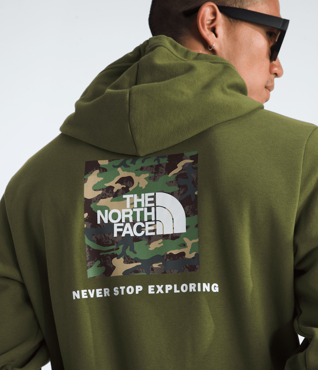 The North Face Men’s Evolution Box Camo Fill Hoodie—Graphic