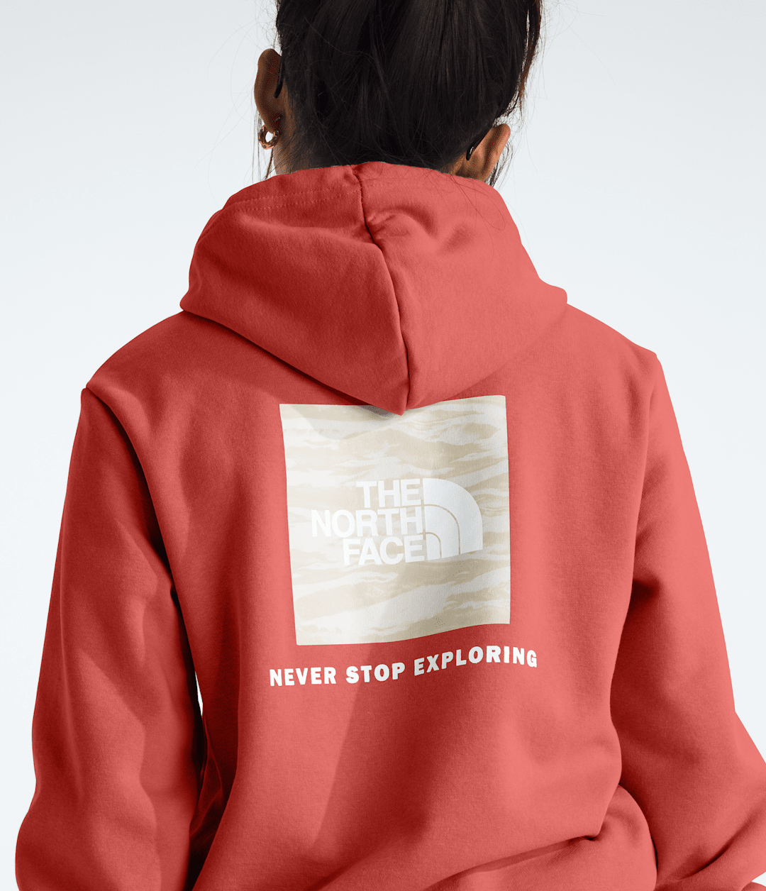 The North Face Women’s Evolution Box NSE Fill Light Hoodie—Graphic