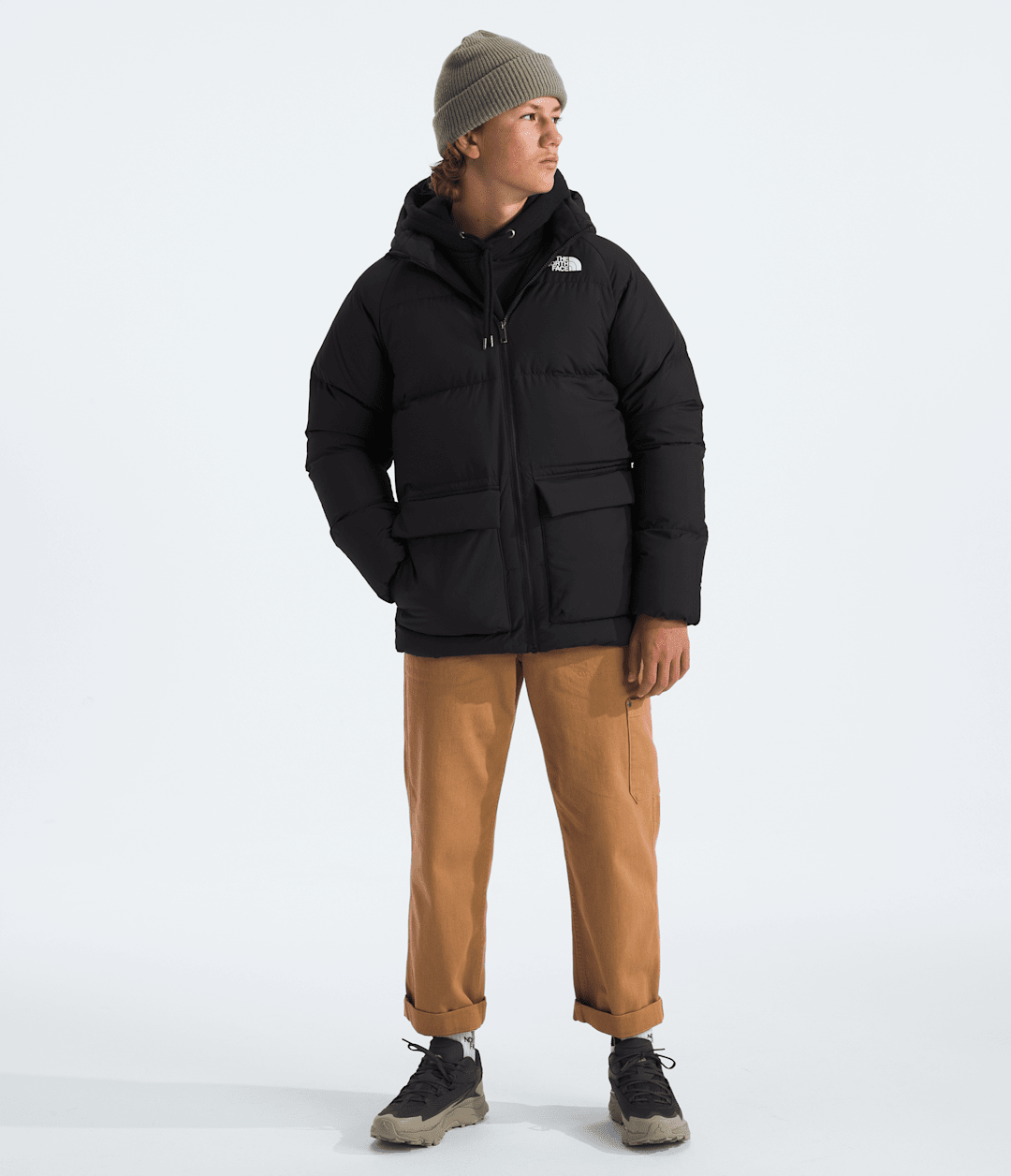 The North Face Boys’ & Girls’ North Down Fleece-Lined Short Parka