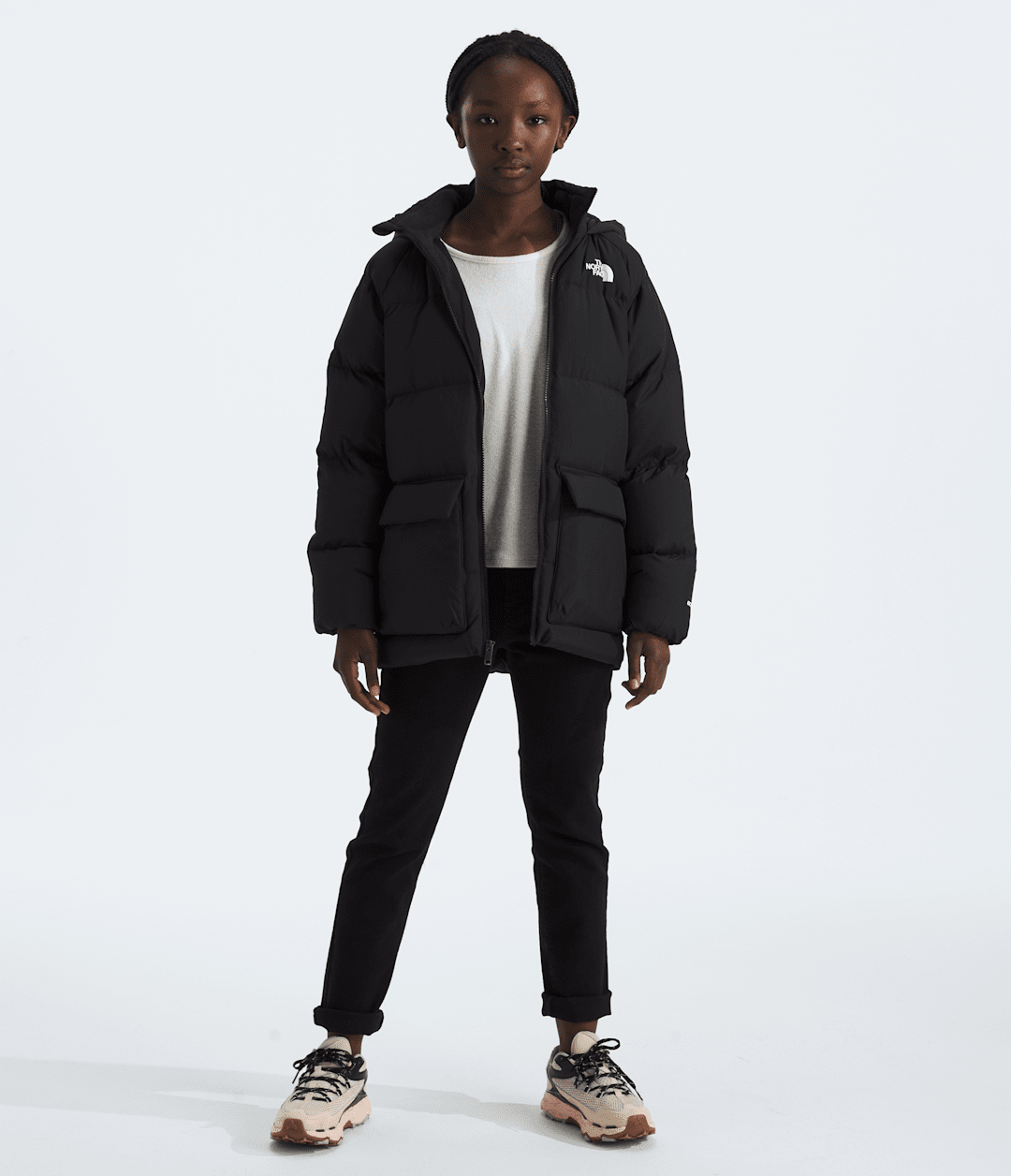 The North Face Boys’ & Girls’ North Down Fleece-Lined Short Parka