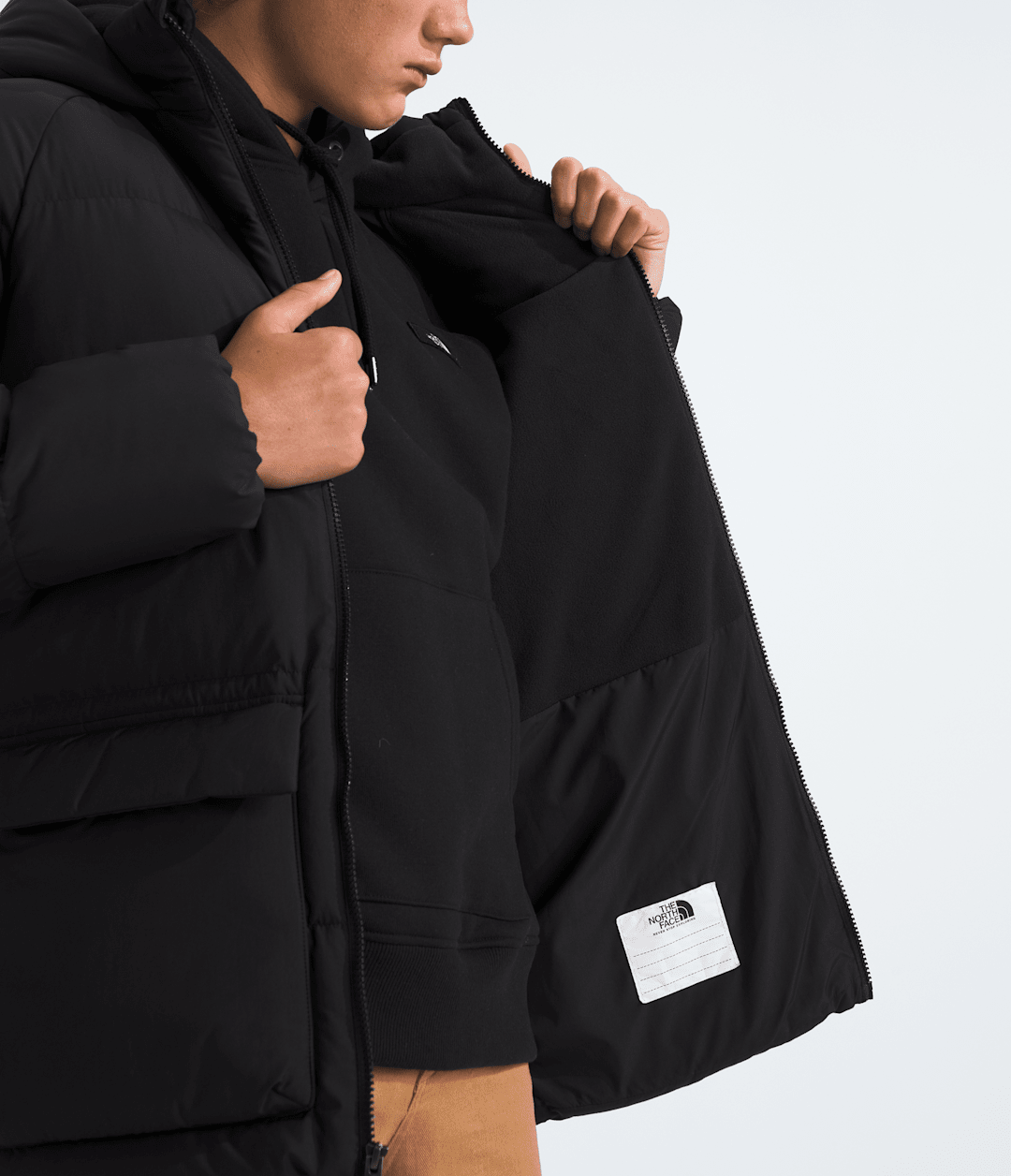 The North Face Boys’ & Girls’ North Down Fleece-Lined Short Parka