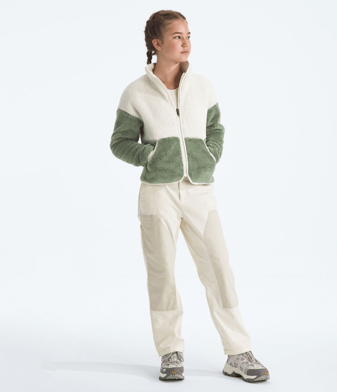 The North Face Girls’ Cabin Fleece Full-Zip Jacket
