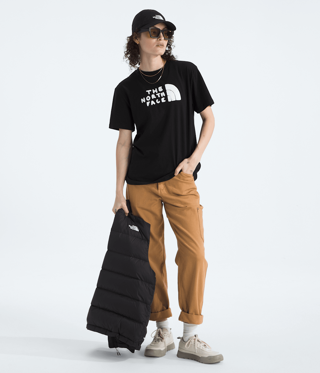 The North Face Women’s Evolution Sketch Logo Half Dome Short-Sleeve Tee—Graphic