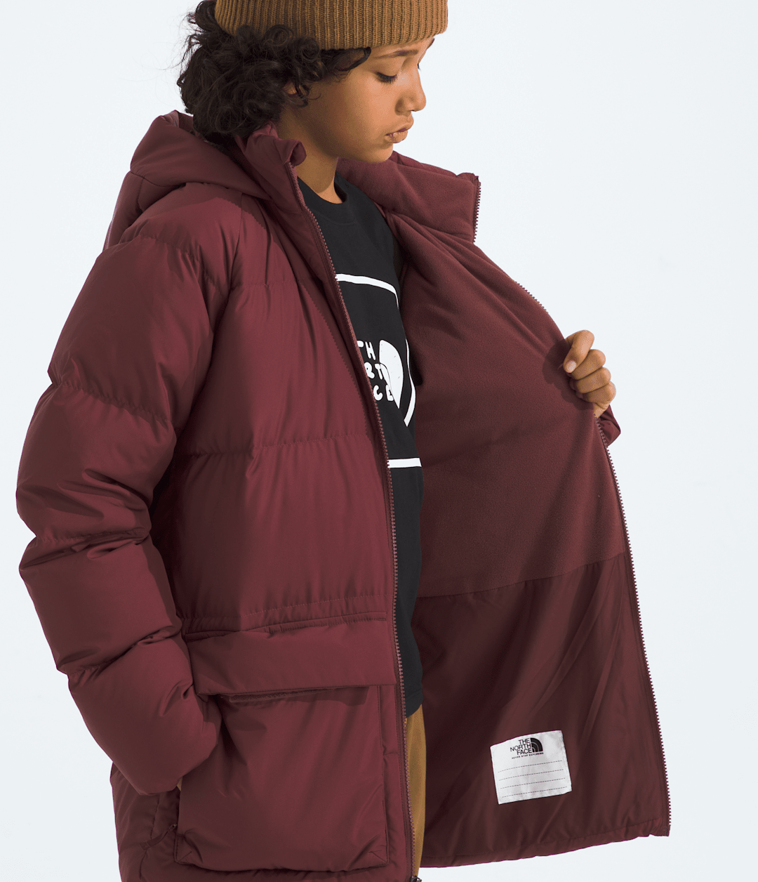 The North Face Boys’ & Girls’ North Down Fleece-Lined Short Parka