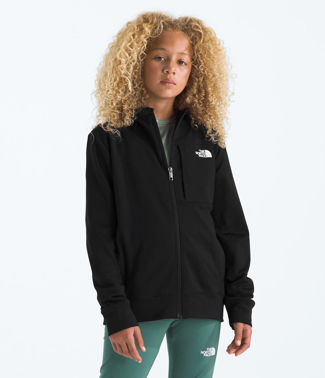 The North Face Boys’ & Girls’ TNF™ Performance Fleece Full-Zip Hooded Jacket