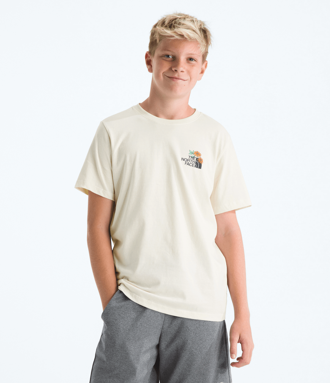 The North Face Boys’ & Girls’ Evolution Flora Short-Sleeve Tee—Graphic