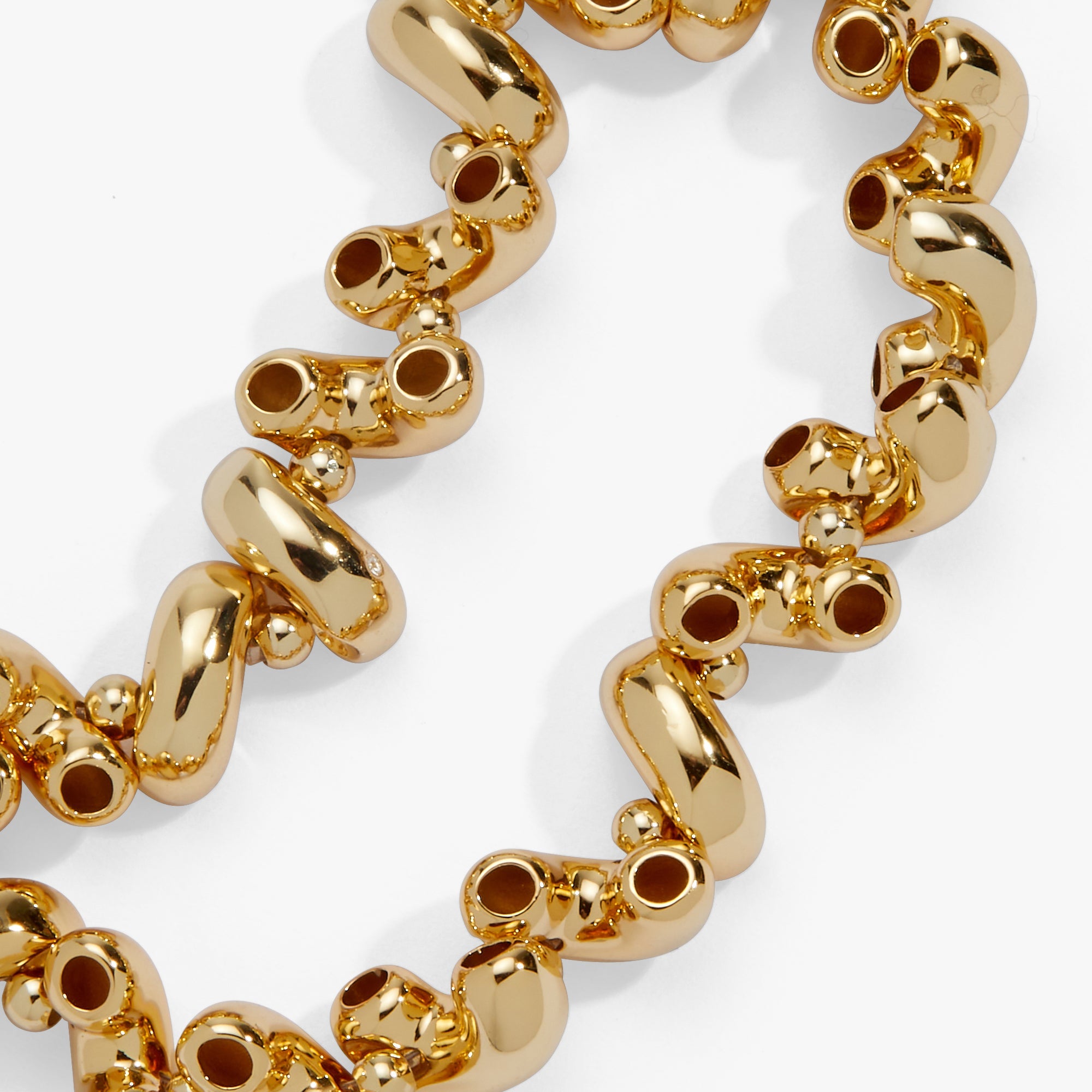 Pasta Girl Macaroni Stretch Bracelet Gold | Alex and Ani