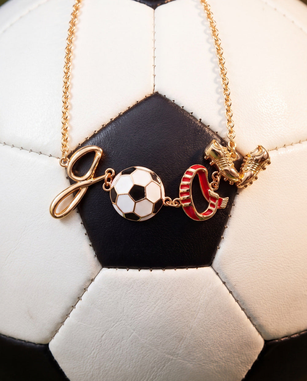 Soccer GOAL Linear Bracelet Gold | Alex and Ani