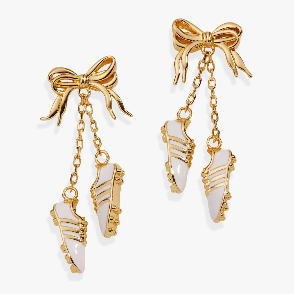 Soccer Cleats Earrings Gold | Alex and Ani