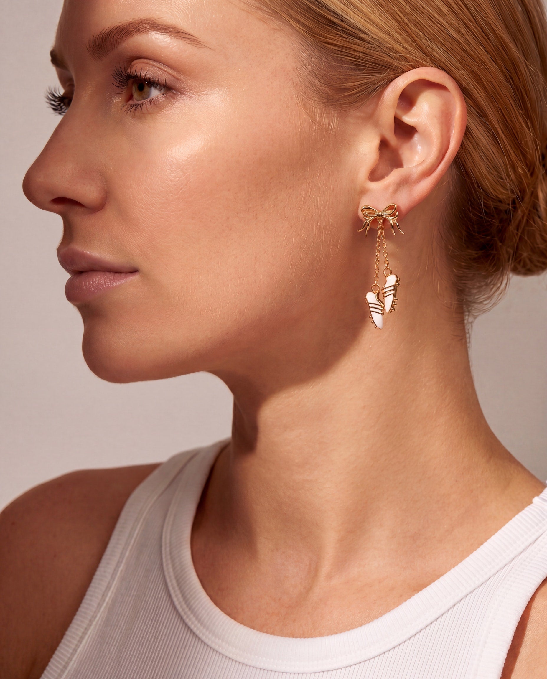 Soccer Cleats Earrings Gold | Alex and Ani