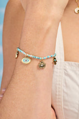 Healing Stone Charm Bracelet Gold | Alex and Ani