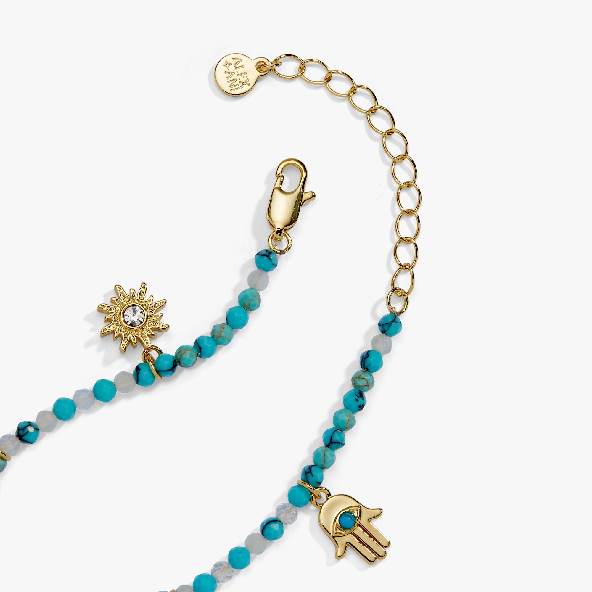 Healing Stone Charm Bracelet Gold | Alex and Ani