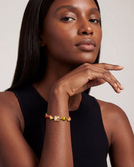 Pasta Girl Linear Bracelet Gold | Alex and Ani