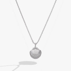 Salt + Sea 'Seashells Are Love Letters In The Sand' Seashell Locket Pendant Silver | Alex and Ani