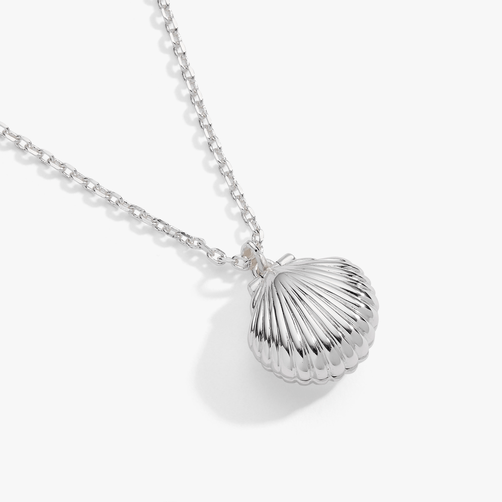 Salt + Sea 'Seashells Are Love Letters In The Sand' Seashell Locket Pendant Silver | Alex and Ani