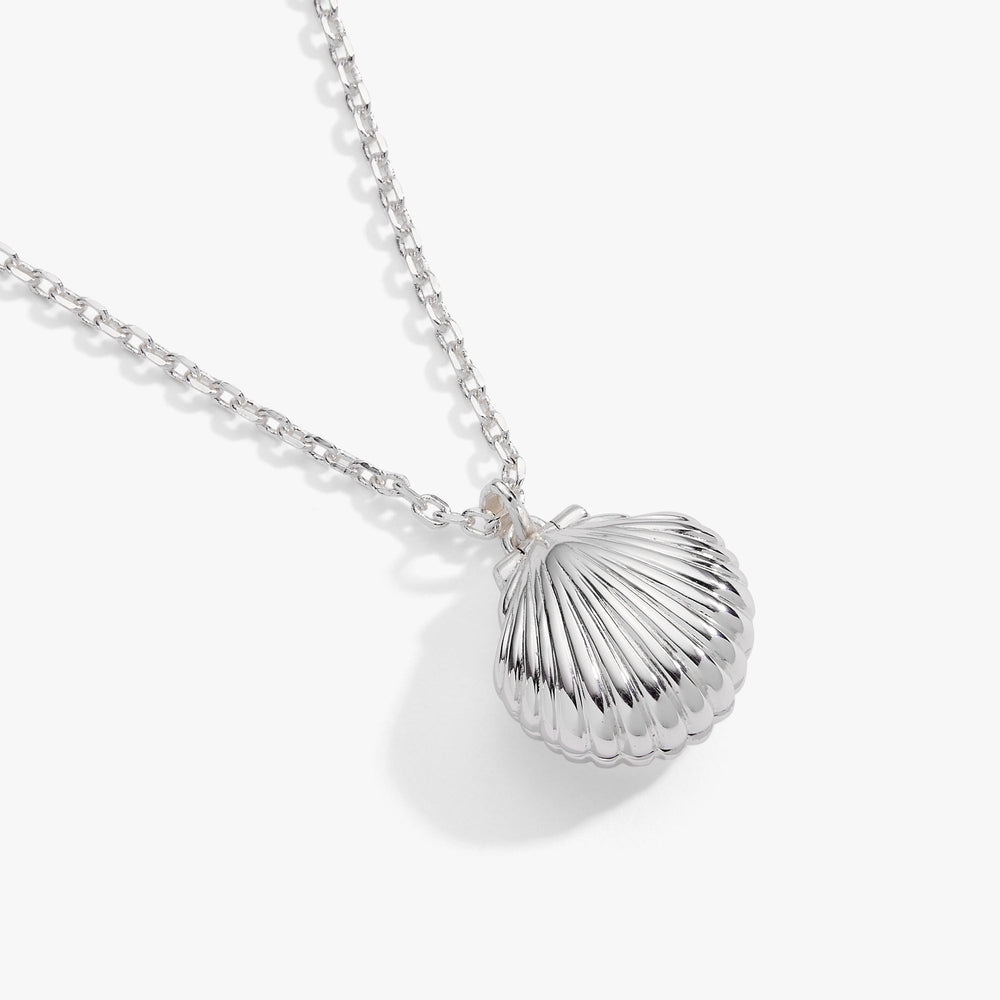 Salt + Sea 'Seashells Are Love Letters In The Sand' Seashell Locket Pendant Silver | Alex and Ani