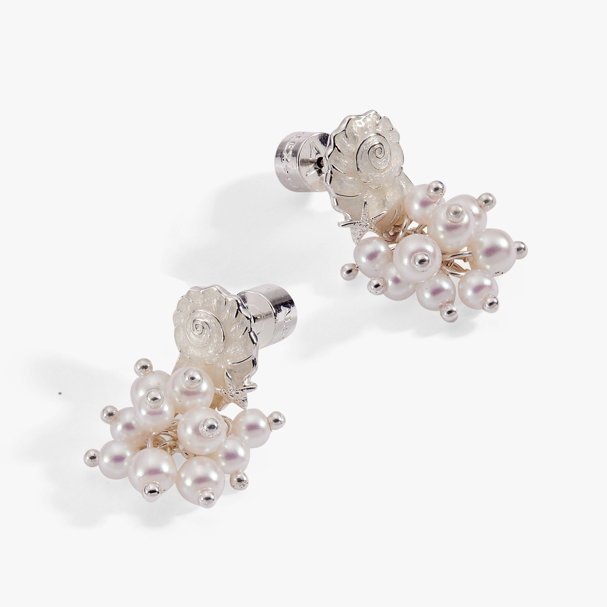 Salt + Sea Pearl Statement Earrings Silver | Alex and Ani