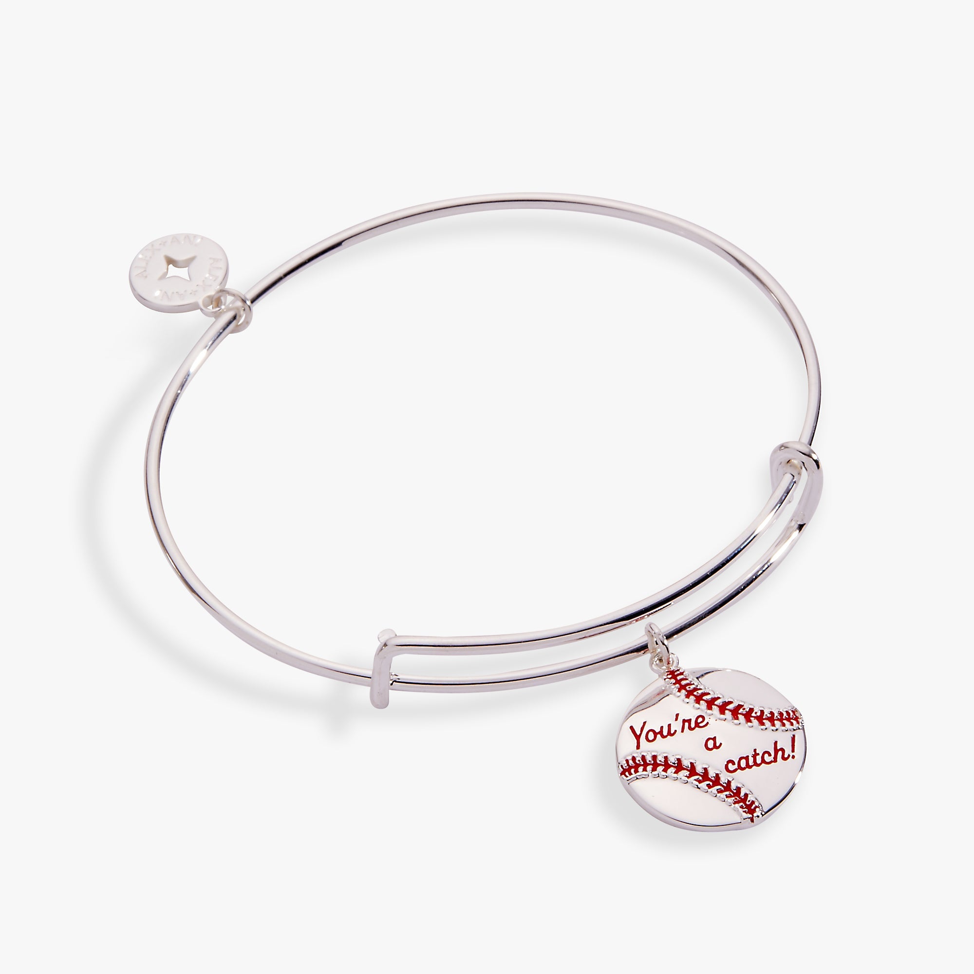 "You're a Catch" Charm Bangle Silver | Alex and Ani