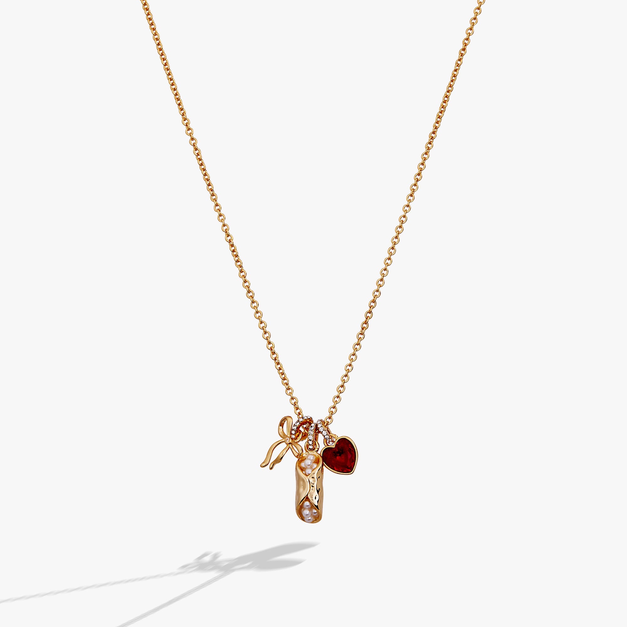 There Cannoli Be You Multi Charm Cluster Necklace Gold | Alex and Ani