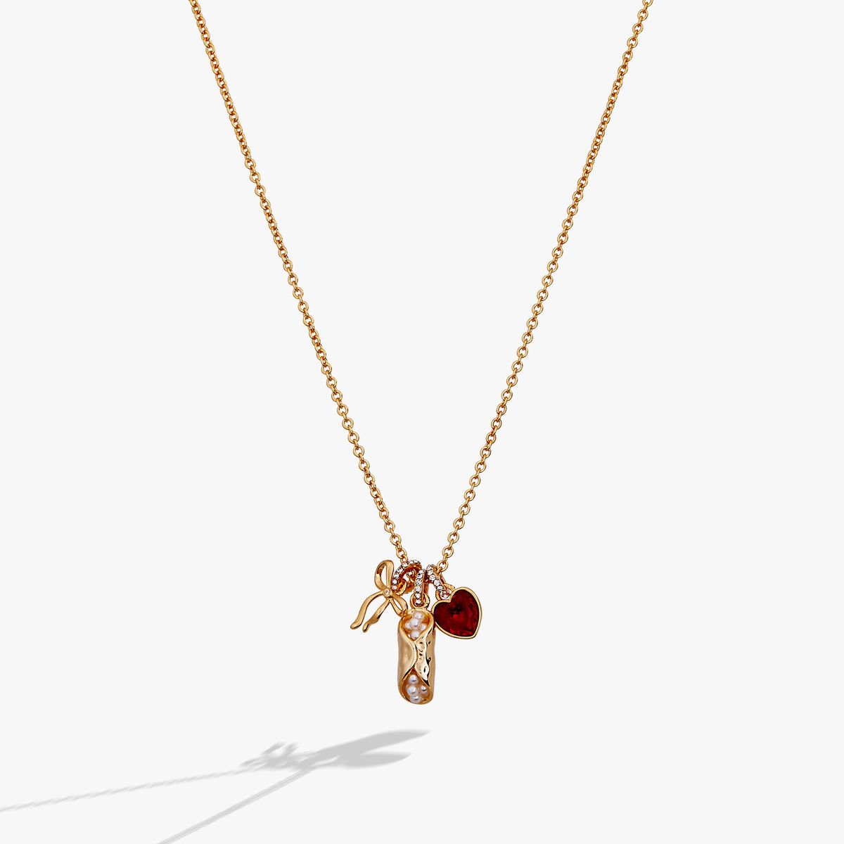 There Cannoli Be You Multi Charm Cluster Necklace Gold | Alex and Ani