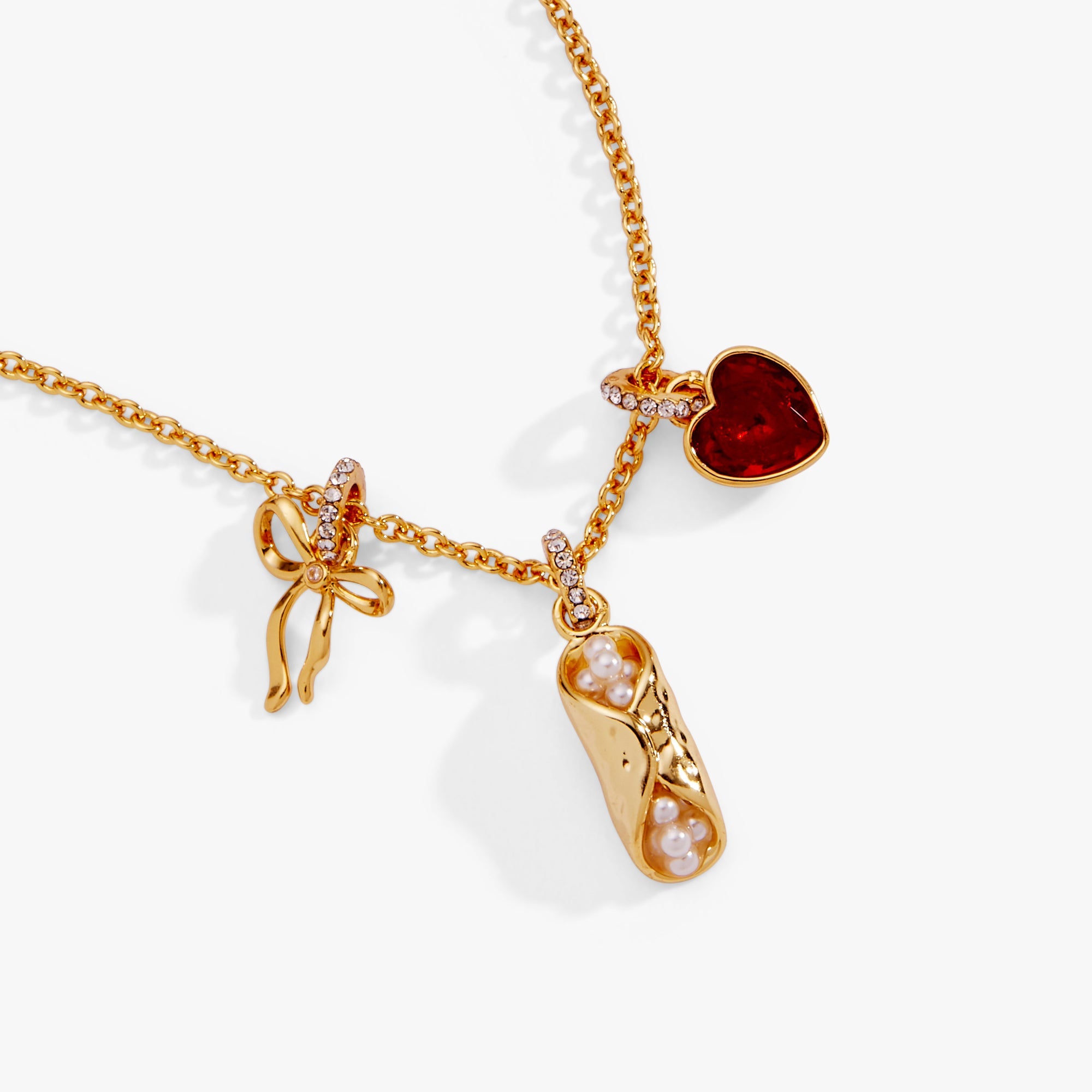 There Cannoli Be You Multi Charm Cluster Necklace Gold | Alex and Ani