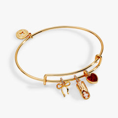 There Cannoli Be You Multi Charm Bangle Gold | Alex and Ani