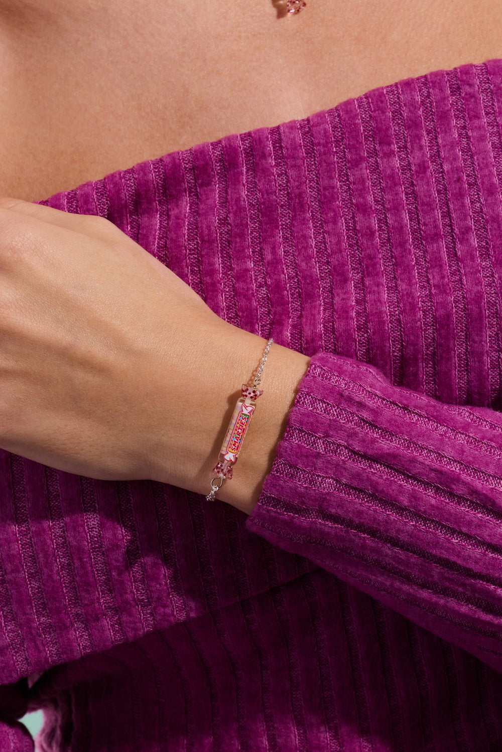 Smarties® Pull Chain Bracelet Silver | Alex and Ani