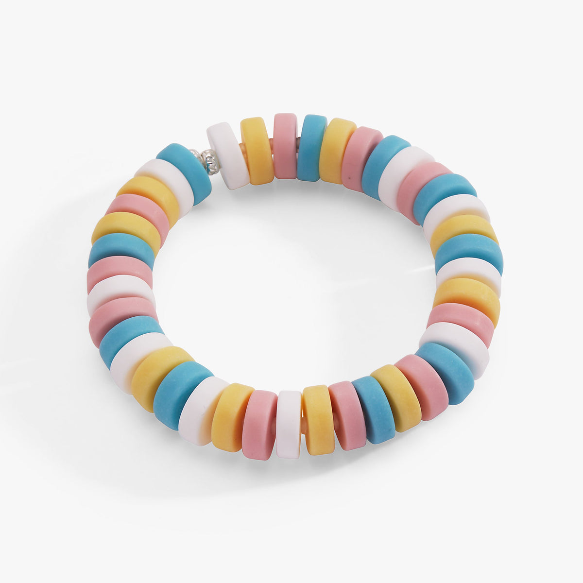 Smarties® Candy Stretch Bracelet Silver | Alex and Ani