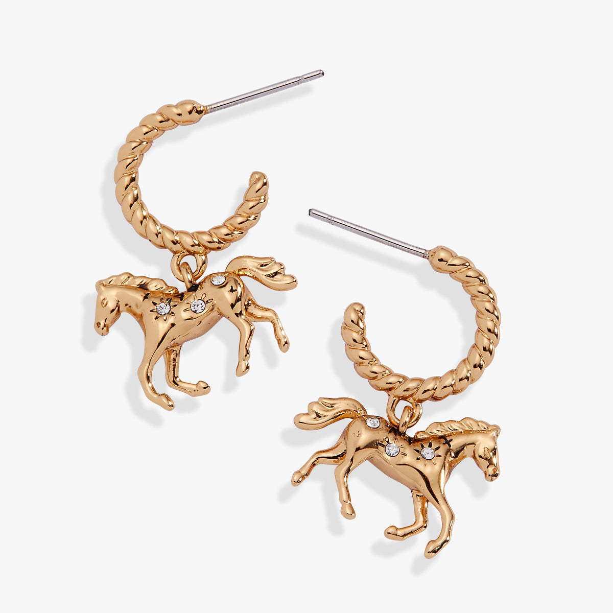 Horse Huggie Hoop Gold | Alex and Ani