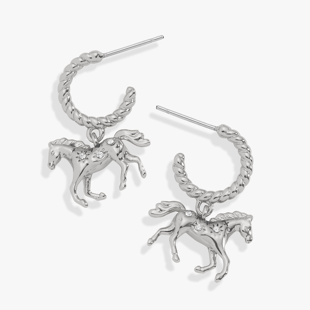 Horse Huggie Hoop Gold | Alex and Ani