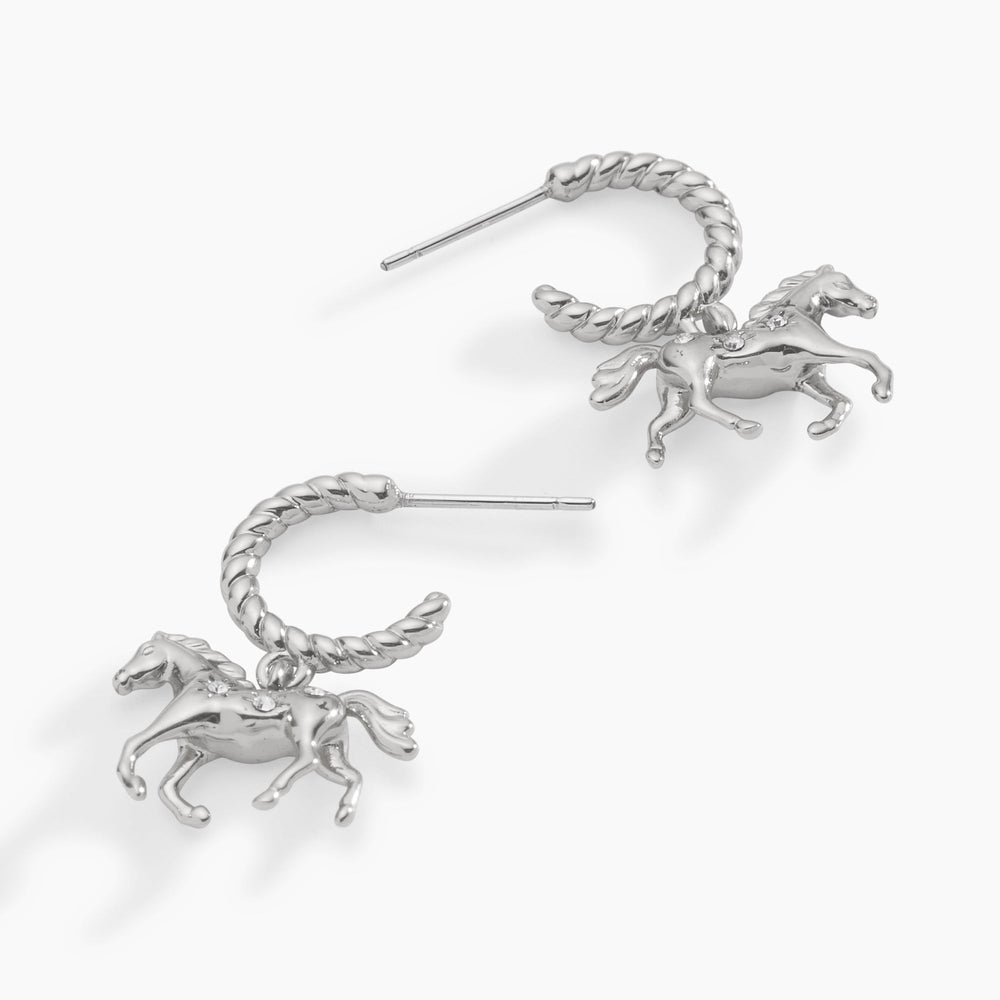 Horse Huggie Hoop Gold | Alex and Ani