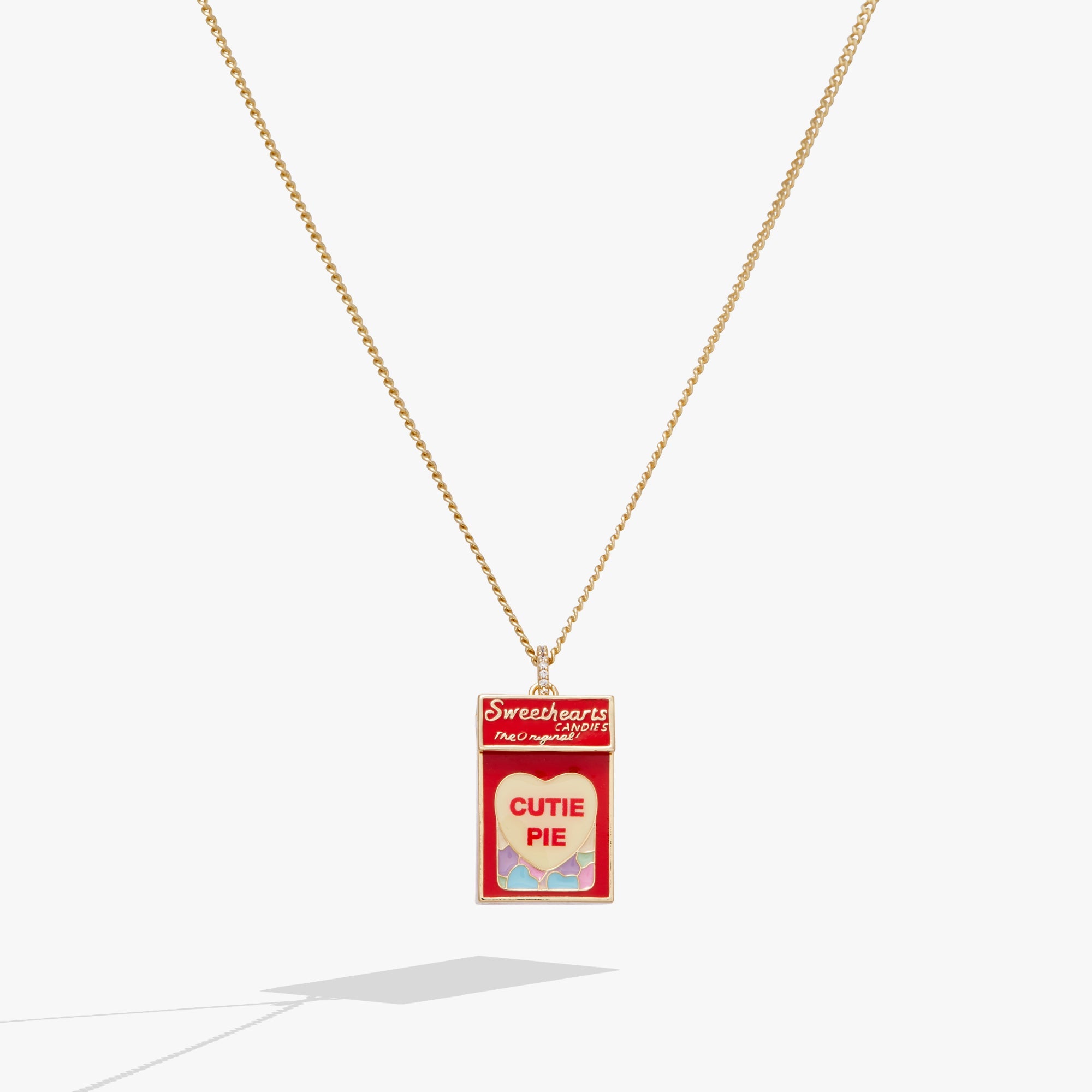 Sweethearts® Box Pendant Necklace Gold | Alex and Ani