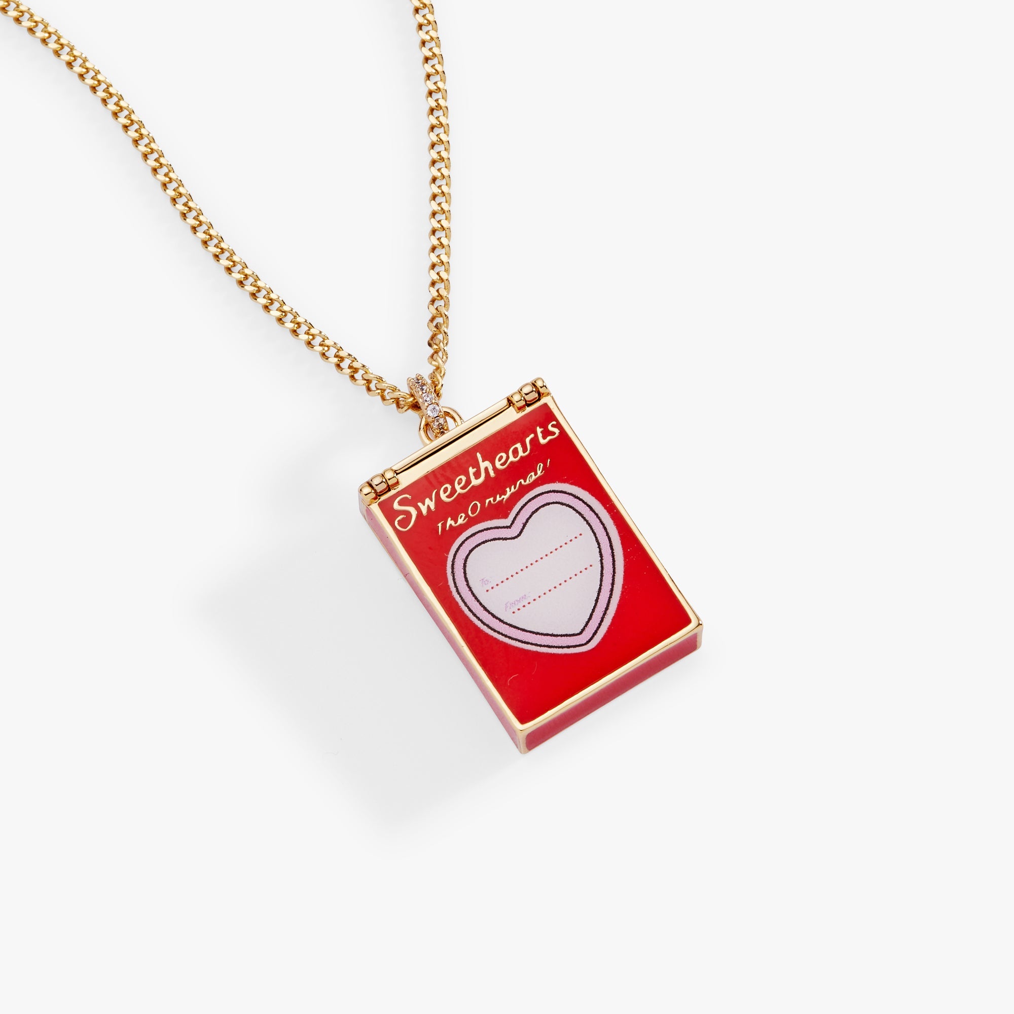 Sweethearts® Box Pendant Necklace Gold | Alex and Ani