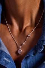 Harry Potter™ Love Potion Crystal Pendant Necklace Silver | Alex and Ani
