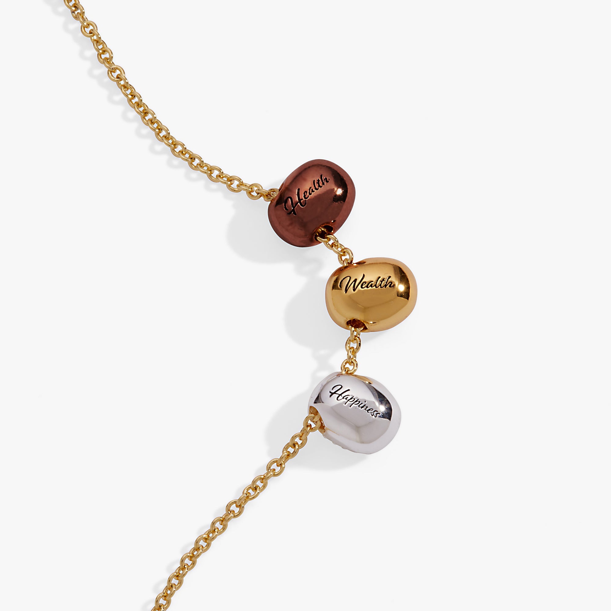 Coffee Bean Necklace Tri-Tone | Alex and Ani
