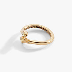 Harry Potter™ Great Hall Candle wrap ring Gold | Alex and Ani