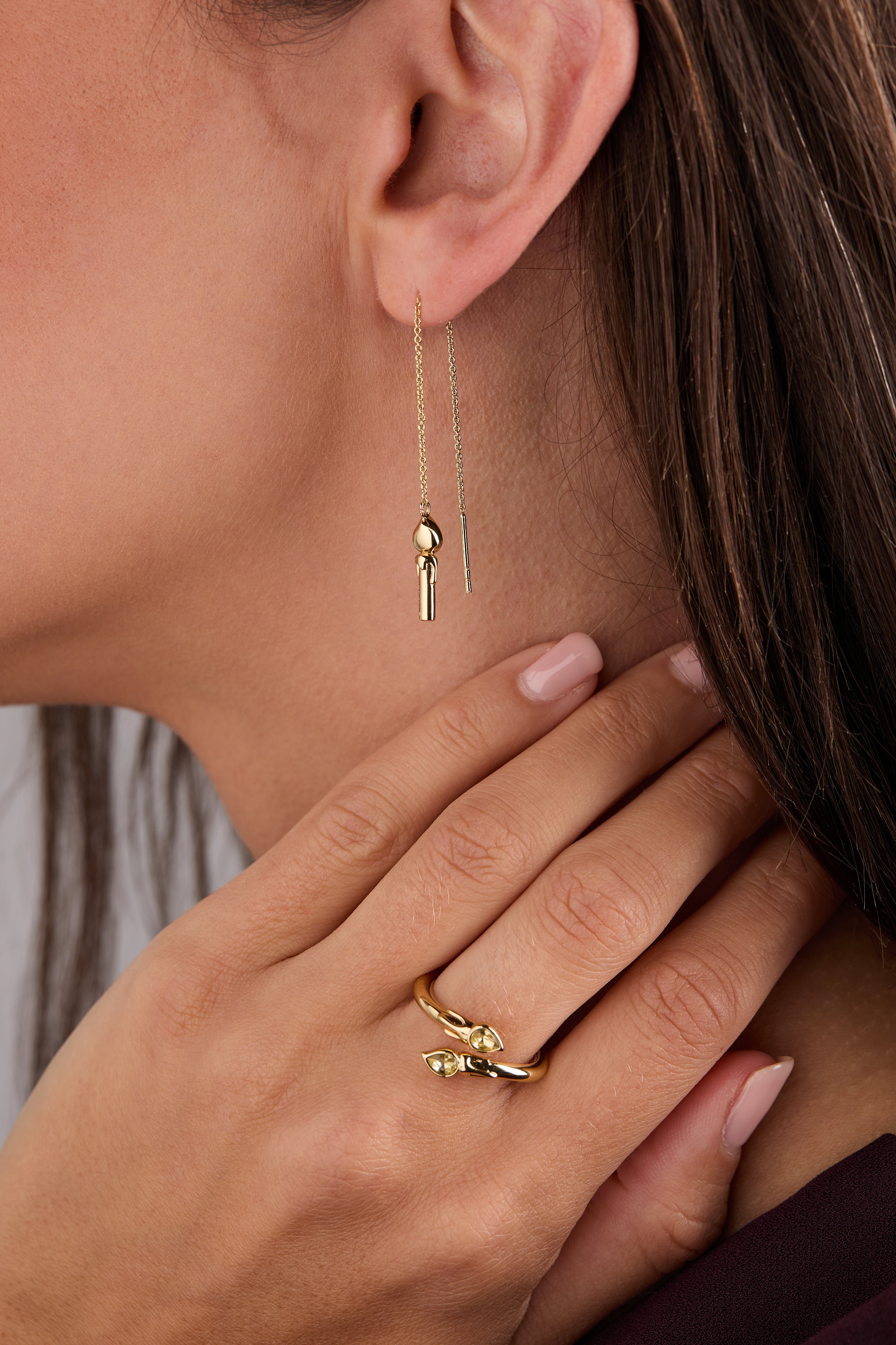 Harry Potter™ Great Hall Candle wrap ring Gold | Alex and Ani