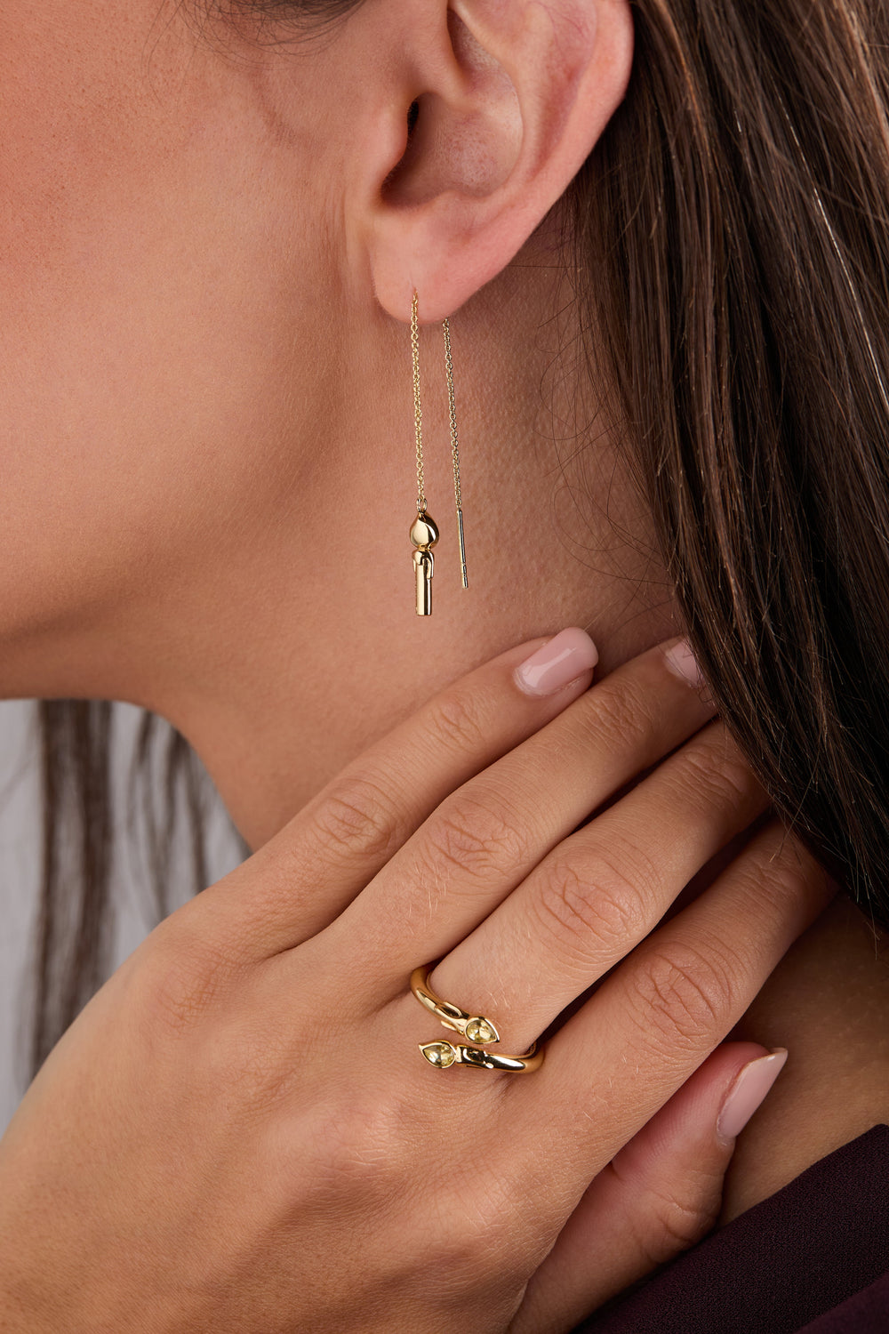 Harry Potter™ Great Hall Candle wrap ring Gold | Alex and Ani