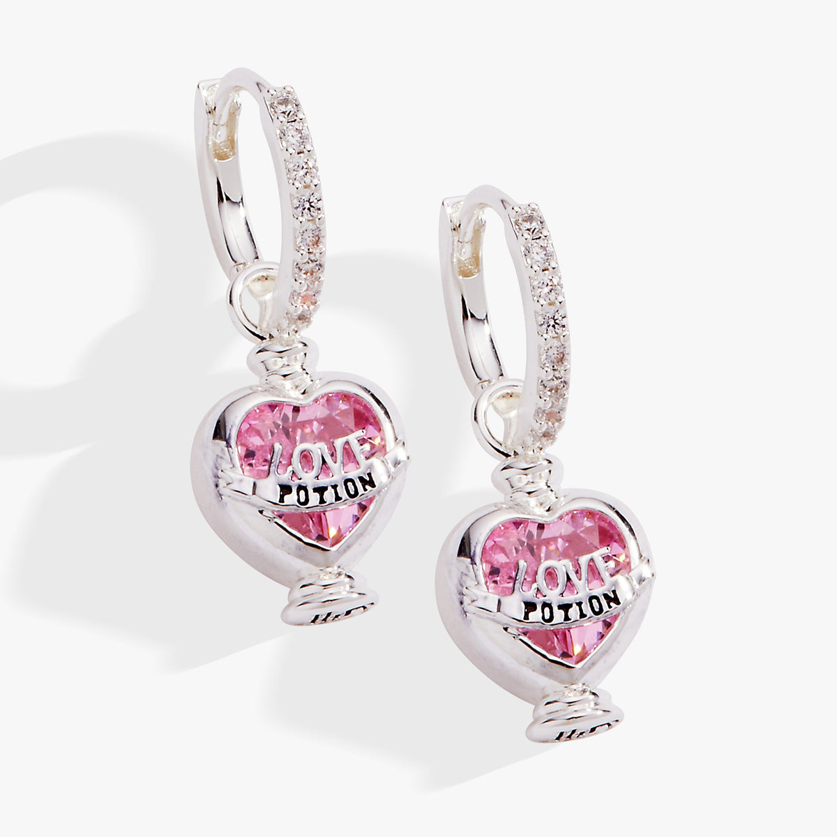 Harry Potter™ Love Potion Crystal Huggie Hoop Earring Silver | Alex and Ani