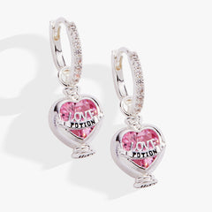 Harry Potter™ Love Potion Crystal Huggie Hoop Earring Silver | Alex and Ani