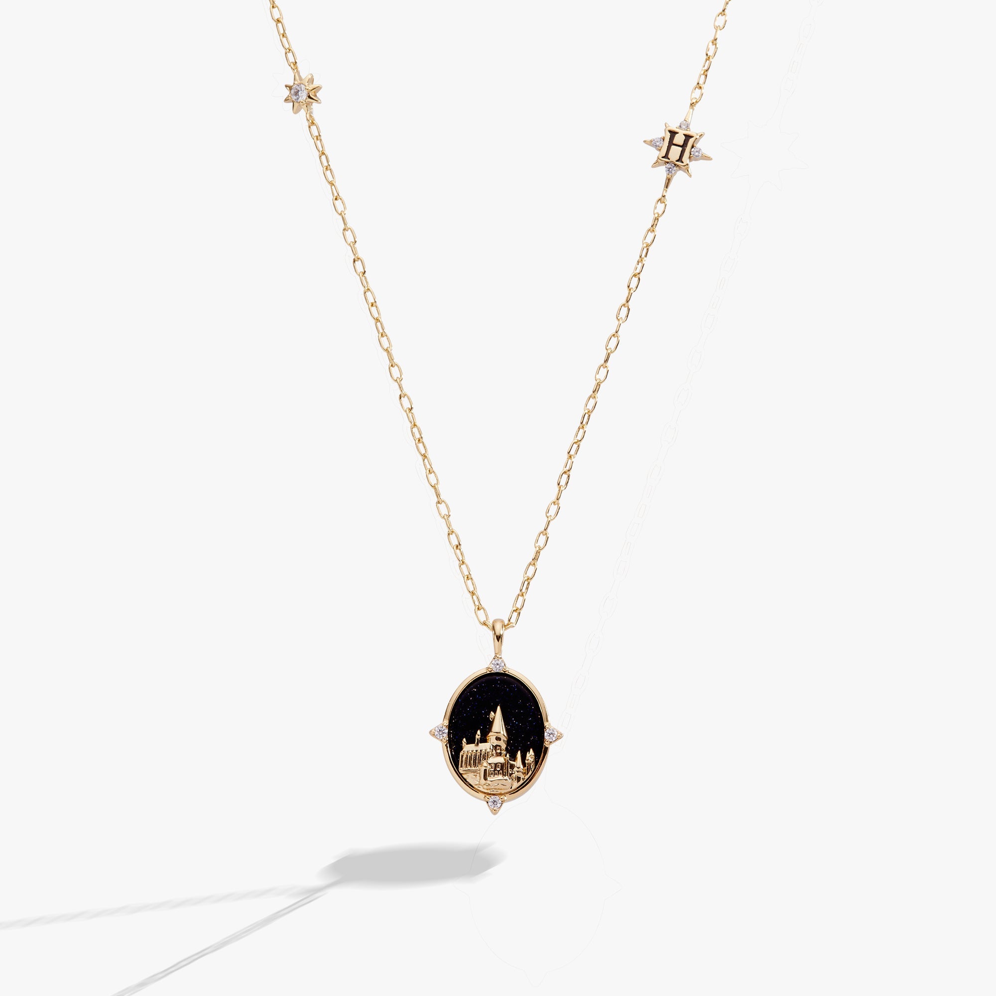 Harry Potter™ Hogwarts Pendant Necklace Gold | Alex and Ani