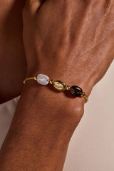 Coffee Bean Bolo Bracelet Tri-Tone | Alex and Ani