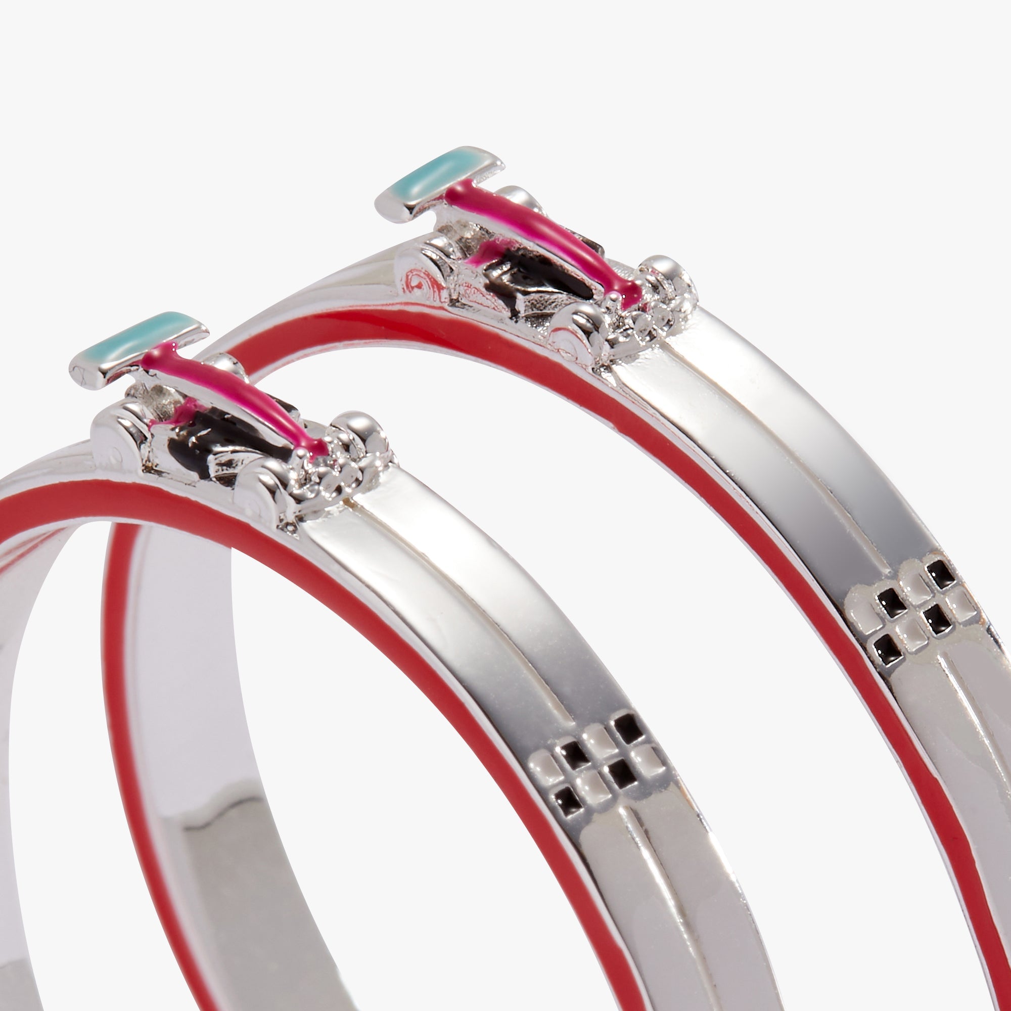 Hot Wheels™ Hoop Earrings Silver | Alex and Ani