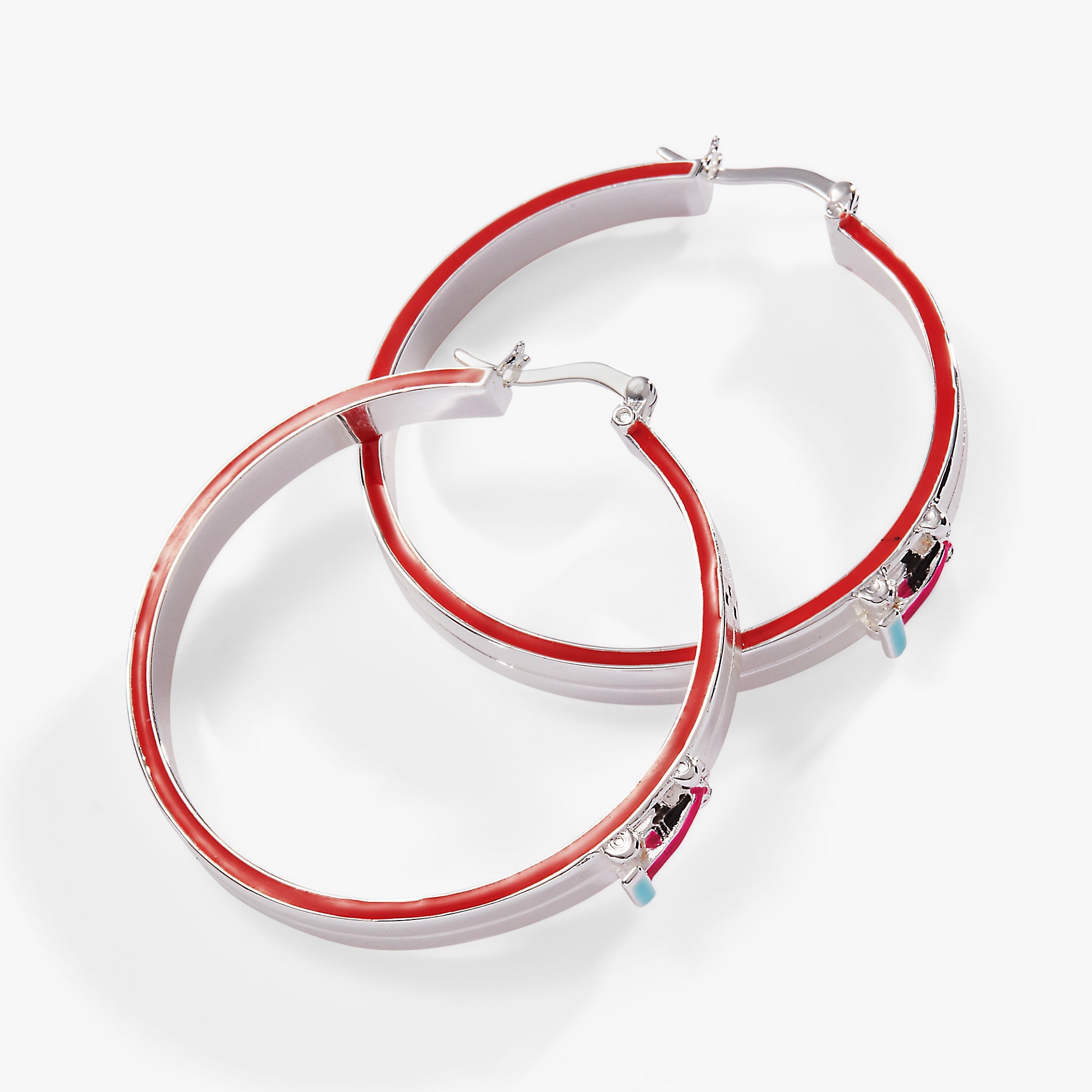 Hot Wheels™ Hoop Earrings Silver | Alex and Ani