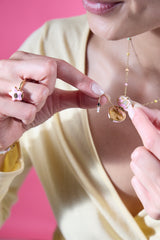 Polly Pocket™ House Locket Necklace Gold | Alex and Ani