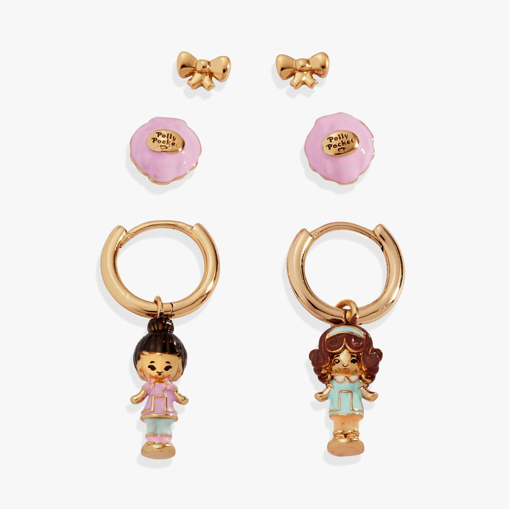 Polly Pocket™ Earring Set Gold | Alex and Ani